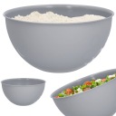 VEĽKÁ PLASTOVÁ KUCHYŇSKÁ MISA, ŠEDÁ 28 CM, MISKA NA ŠĽAHANIE, 6L