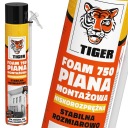 Efektívna rúrková montážna pena Tiger FOAM 750
