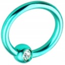 Piercing do nosa a uší SEPTUM Guľôčka uzavretá vnútri SS316L 1,2/8/3 mm