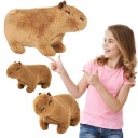 MASKOT CAPYBARA PRE DETI ROZTOMNÝ PLYŠOVÝ VANKÚŠ NA MAJLENIE 20 CM HIT