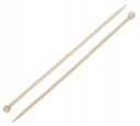 PLETACIE IHLICE BAMBUSOVÉ rovné 10mm 35cm