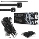 500x sťahovacie pásky Káblové pásky Zipsy 2,5 x 160 mm Silné UV sťahovacie pásky