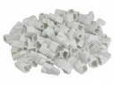 NEKU Gumový kryt na zástrčku RJ45, biely, 10 ks