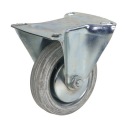 KOLESÁ KOLESÁ KOLESÁ pevná guma, šedá, priemer 85mm, 50kg