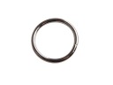 Kovový kožený prsteň 20/3 mm strieborný 1 ks