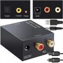 OPTICKÝ AUDIO CAD DIGITÁLNY NA ANALOGOVÝ KONVERTOR TOSLINK KOAXIÁLNY RCA CINCH