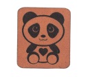 Ekokoža hnedá PANDA štítok 2693