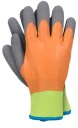 Zateplené pracovné rukavice, potiahnuté latexom, veľkosť 8