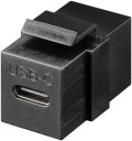 Keystone konektor, predlžovací kábel USB-C, čierny