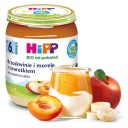 HiPP Broskyne a marhule s bio tvarohom, 160g