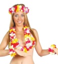 HAWAIIAN SET HAVAJSKÉ KVETY ŽLTÉ A ČERVENÉ