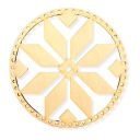 DREVENÝ PRSTEŇ KOLESKO MACRAME ZÁKLADNÝ LAPAČ SNOV MINI STAR 15CM