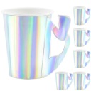 Mermaid Iridescent Paper Cups 220ml 6 ks