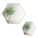 Nalepovacie zrkadlá na stenu Hex FOR DIY 3D ART
