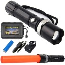 POLICAJNÁ SWAT BATERKA CREE ZOOM XM-L T6 LED 800m MULTIFUNKČNÁ HLINÍKOVÁ