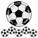 Narodeninové papierové taniere Futbal Futbal k narodeninám 18cm 6ks