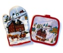 VIANOČNÁ SÚPRAVA RUKAVIČKA + VÝPAL Santa Claus 4