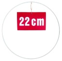 BIELY krúžok/ráfik pre lapače snov a makramé, 22 cm