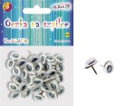 Oči pre maskotov bábik, okrúhle, 10 mm, 30 ks, na špendlíku