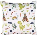Dinosaurs dino Indians obliečka na vankúš 40x40 biela bavlna pre dieťa