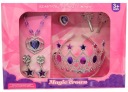 PRINCEZNÁ SÚPRAVA KORUNOVACIE ŠPERKY princezné CRYSTALS Manžetové gombíky