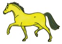 HR HORSE fluorescenčný kolík