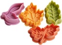 MOLDER CUTTER COOKIE PUSH MOLTS LEAVES ŠABLÓNY SADA 4 kusov