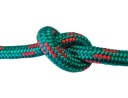16mm pletené polypropylénové lano - ZELENÉ