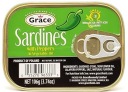 GRACE Sardinky s paprikou v rastlinnom oleji 106G