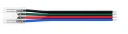 Konektor pre COB RGB LED pásy IP20 10mm, jednostranný konektor s káblom