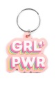 Značková Barbie Grl Pwr gumená kľúčenka Girl Power