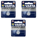 Varta V13GA, LR44, A76, AG13 L1154 batéria - 3 ks