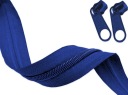 Zips páska 3mm špirálový zips MODRÁ 5m + 10 zipsov