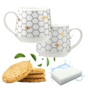VEĽKÝ KAKAOVÝ ČAJ hrnček na kávu 460 ml PORCELÁN PORCELÁN + GARTIS