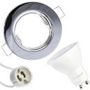 Set svietidla HALOGEN Chrome + LED GU10 10W