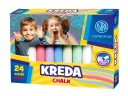 Farebná krieda 24 ks, málo prašná Astra