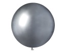 Balóny Veľká lesklá okrúhla strieborná guľa obrovská lesklá 48cm 5 ks