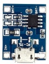 Li-ion 18650 nabíjačka TP4056 micro USB ovládanie nabíjania