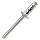 Slepé nity OCEL/OCEL OCEL/OCEL 6,4x18mm - 10 KS