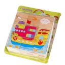 WOODEN PUZZLE ship VEHICLES bloky 4428