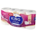 KING Of Quality Toaletný papier 4 vrstvy SOFT 8 roliek