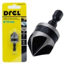 Úkosová vŕtačka zápustná fréza do dreva kov PVC 10mm 1/4' CON-XFD