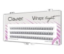 Svetlé trsy mihalníc Clavier Vshape – lastovičník 12 mm