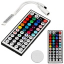 Ovládač ovládača pre RGB LED pásy, diaľkové ovládanie IR44 6A