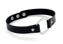 ČIERNY EKO KOŽENÝ CHOKER BDSM GOTHIC PUNK