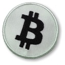 Bitcoin BTC Thermo vyšívaná nášivka 60 mm