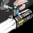 LED BATERKA SVETLOMET NABÍJAČNÝ 5 LED USB + BOČNÁ LAMPA