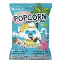 Modrý kukuričný popcorn s kokosovým olejom a bezlepkovou himalájskou soľou