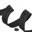 3mm páska na špirálový zips, 2mb, čierna + 5 zipsov