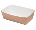 Hlboký kraftový papierový podnos 12x6x4cm 100 ks